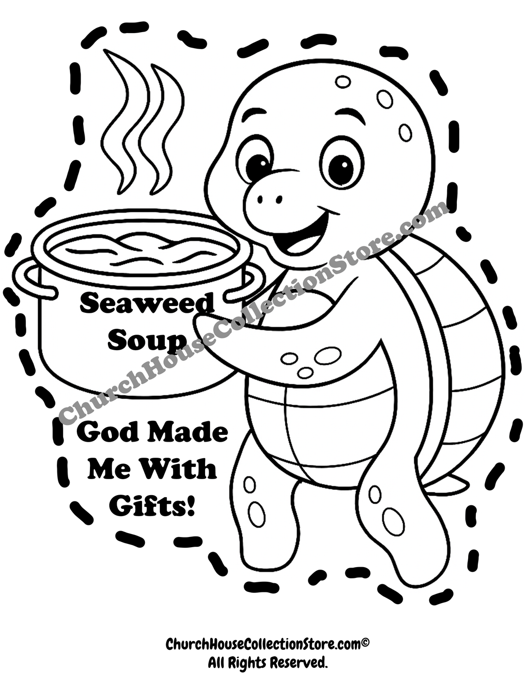 Jimmy And The Seaweed Soup -Free Preschool Bible Cutout Craft