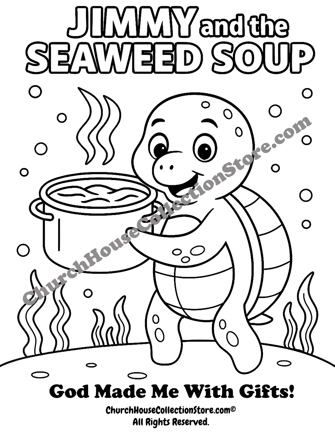 Free Jimmy And The Seaweed Soup Coloring Page Bible Sunday School