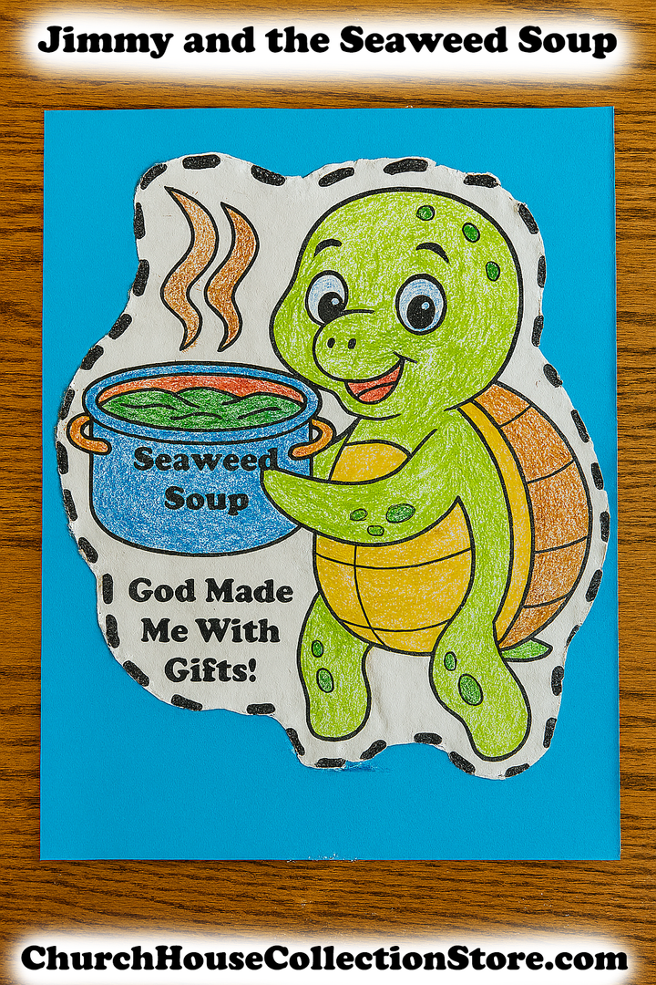 Jimmy And The Seaweed Soup -Free Preschool Bible Cutout Craft