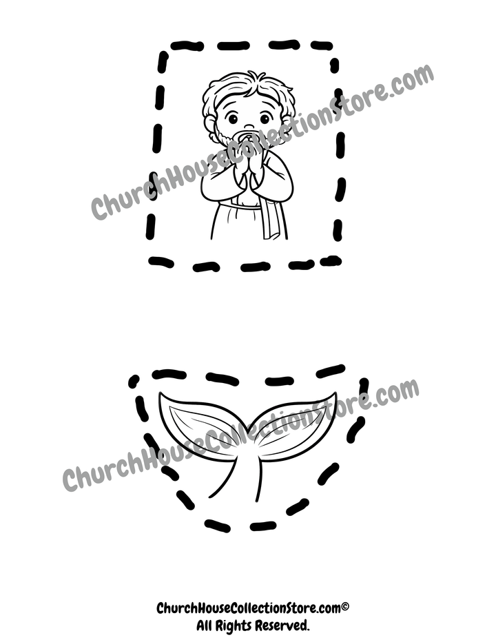 Jonah and the Whale Envelope Craft Preschool Bible Lessons