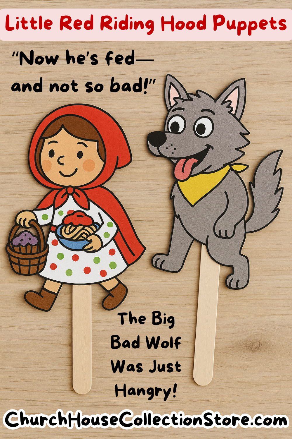What If The Bag Bad Wolf Was Just Hangry? Cutouts (Little Red Riding H ...