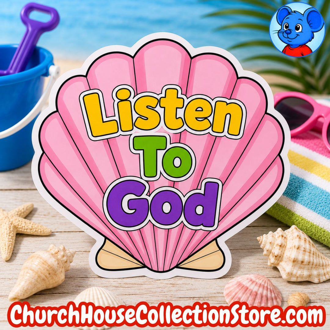 Listen To God Seashell Craft – Summer Bible Craft for Preschool &amp; Toddlers