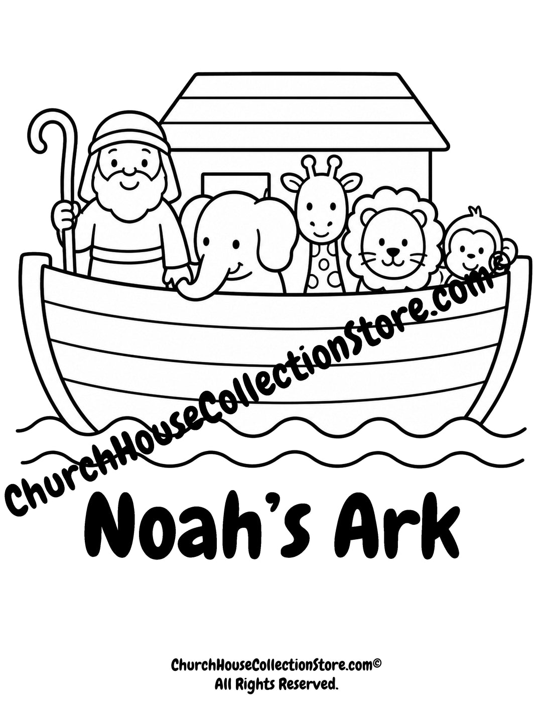10 Bible Story Coloring Pages Bundle