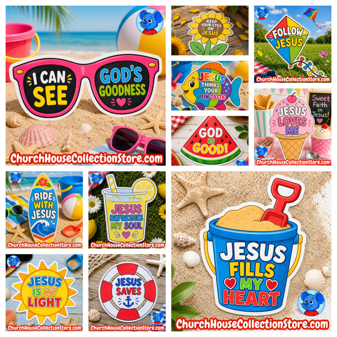 11 Summer Bible Cutout Crafts Bundle for Preschool &amp;amp; Toddlers | 22 Printable Templates
