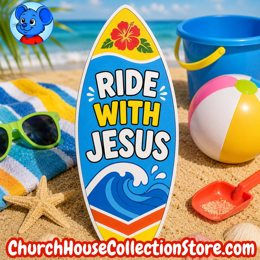 Ride With Jesus Surfboard Craft – Summer Bible Craft for Preschool &amp;amp; Toddlers