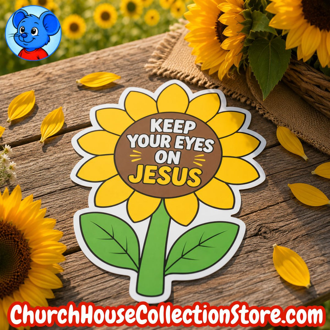 Keep Your Eyes On Jesus Sunflower Craft – Summer Bible Craft for Preschool &amp;amp; Toddlers