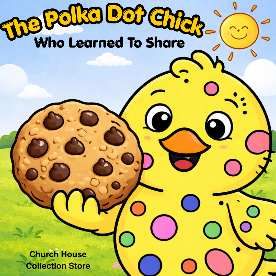 The Polka Dot Chick Who Learned to Share – Printable Preschool Bible Story Book (8 Pages) Printable preschool Bible story about sharing. Follow Chickpea as she learns to share and show kindness. Perfect for toddlers and Sunday School.