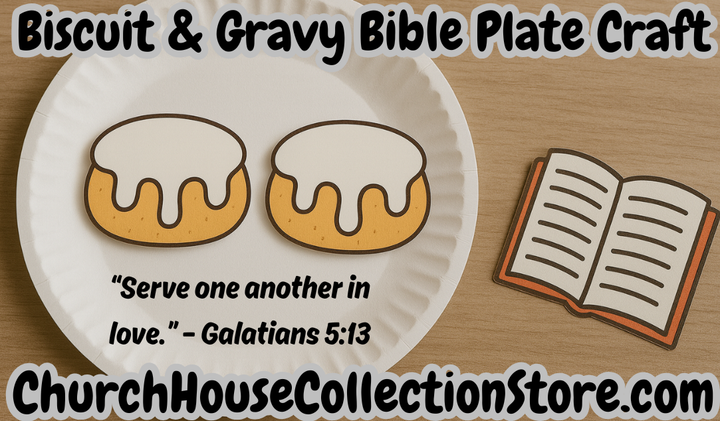 Biscuit And Gravy And Bible Craft Template