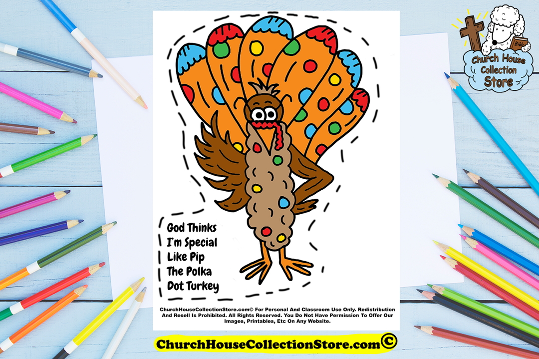 The Story Of Pip The Polka Dot Turkey Toddler Sunday School Lesson Plan