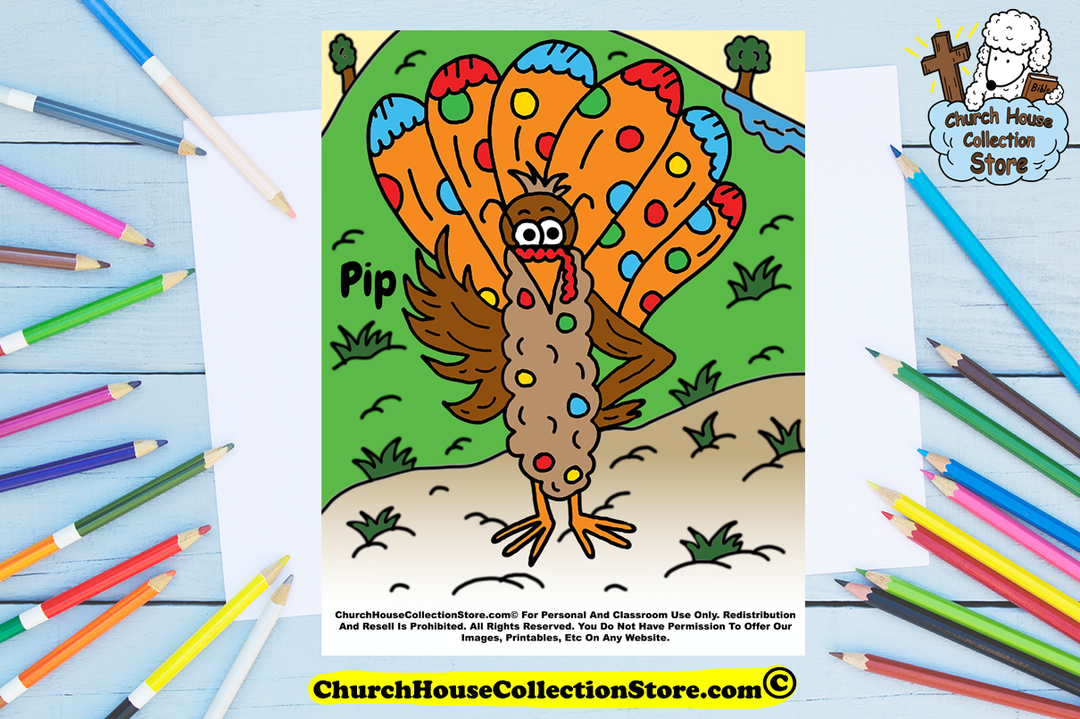 The Story Of Pip The Polka Dot Turkey Toddler Sunday School Lesson Plan