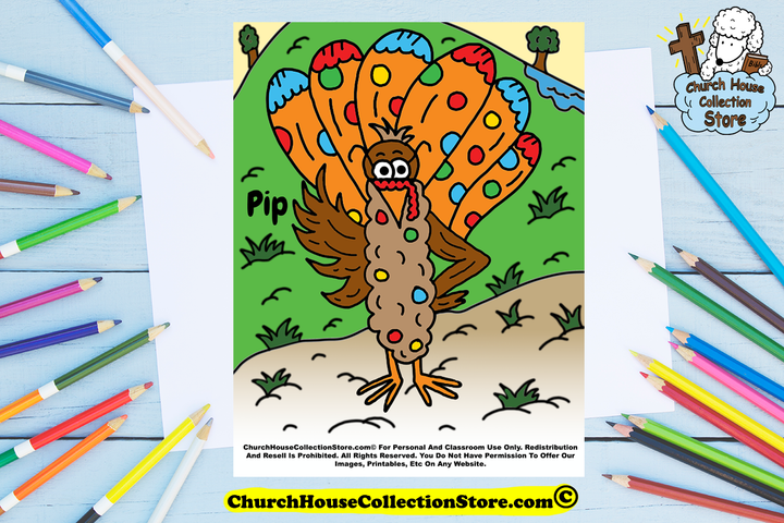 The Story Of Pip The Polka Dot Turkey Toddler Sunday School Lesson Plan
