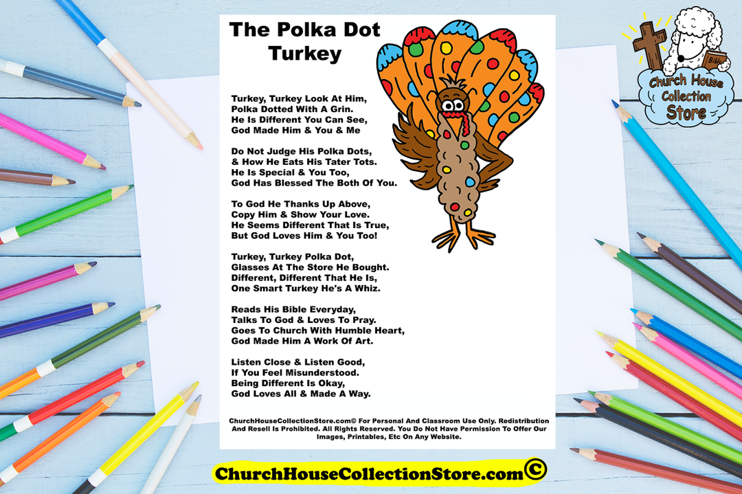 The Story Of Pip The Polka Dot Turkey Toddler Sunday School Lesson Plan