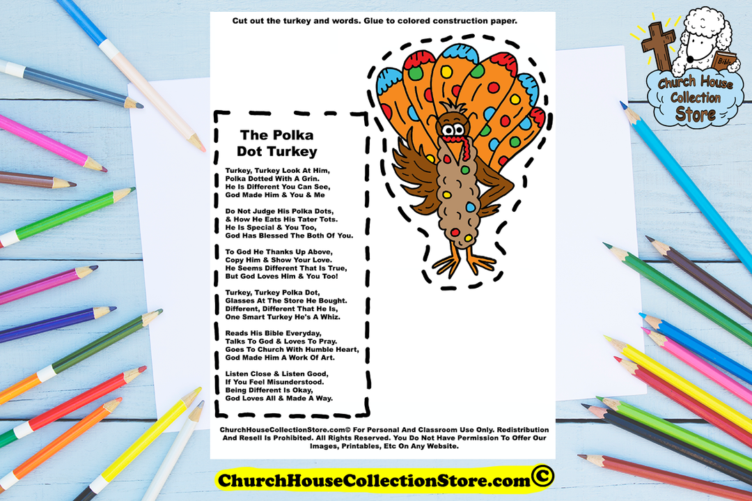 The Story Of Pip The Polka Dot Turkey Toddler Sunday School Lesson Plan