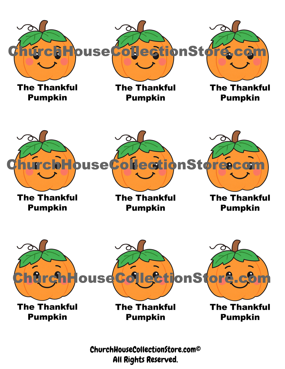 The Thankful Pumpkin – Free Fall Bible Lesson Plan PDF Download