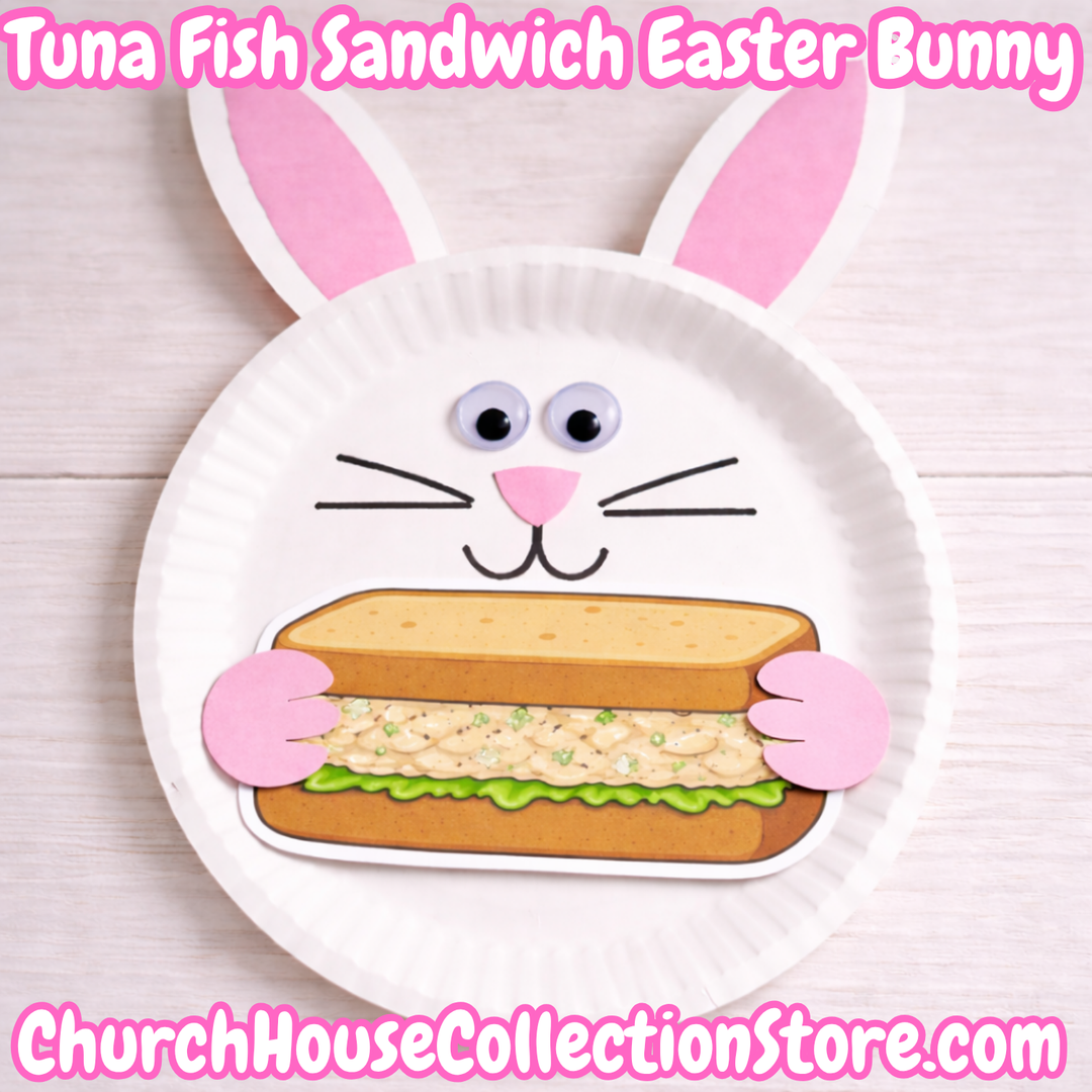 Tuna Fish Sandwich Printable Template – Easter Bunny Craft for Kids