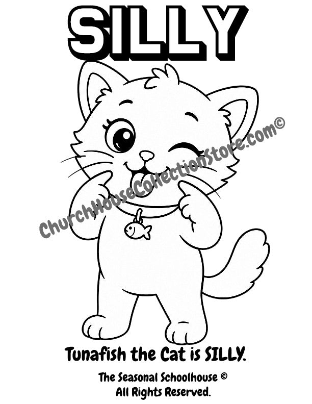 Tunafish the Cat Feels Silly Coloring Page

Help your little learner explore the emotion of being silly with this adorable Tunafish the Cat coloring page! In this printable social emotional learning activity, children can color Tunafish while learning to recognize and talk about silly feelings.