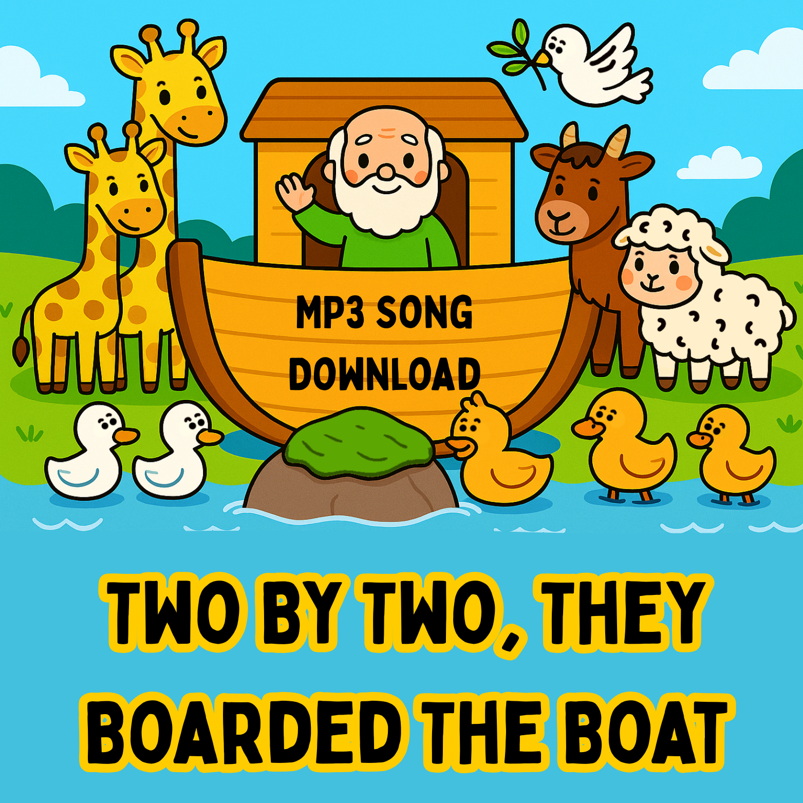 Two By Two, They Boarded The Boat Noah's Ark Song MP3 Download by Church House Collection Store. Christian Songs For Kids Worship Music For Toddlers, Preschoolers.