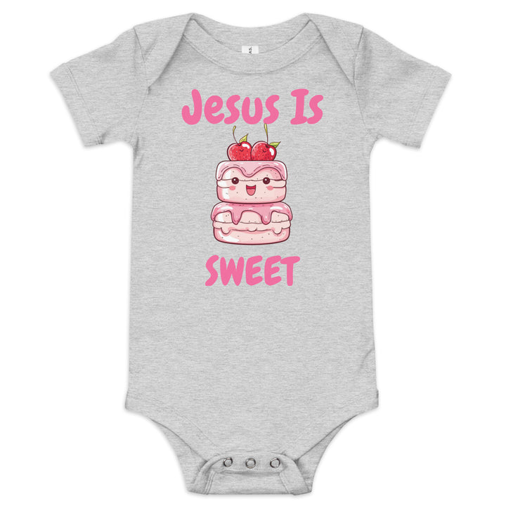 Jesus Is Sweet Cake Baby Christian One Piece