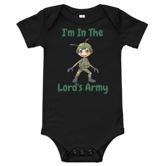 I'm In The Lord's Army Christian Baby One Piece