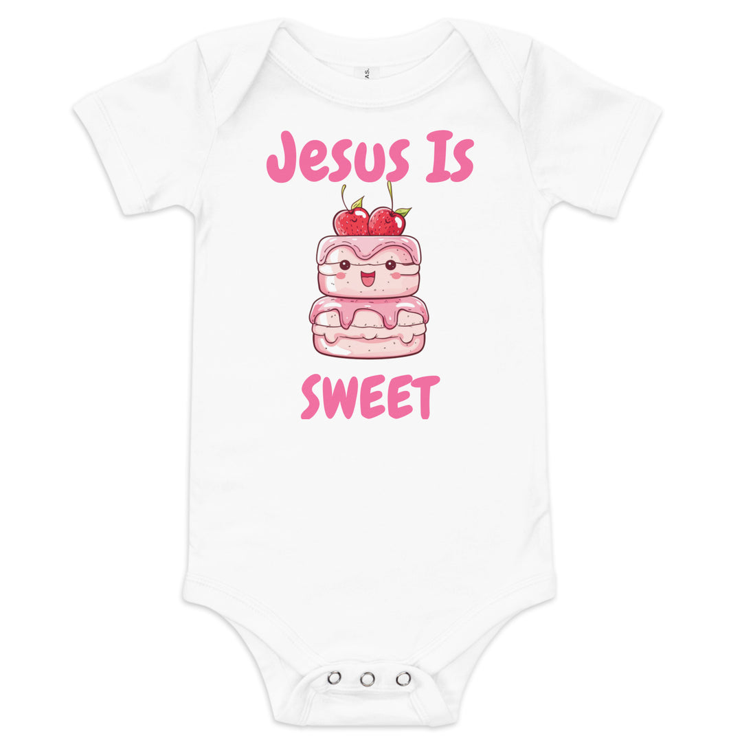 Jesus Is Sweet Cake Baby Christian One Piece