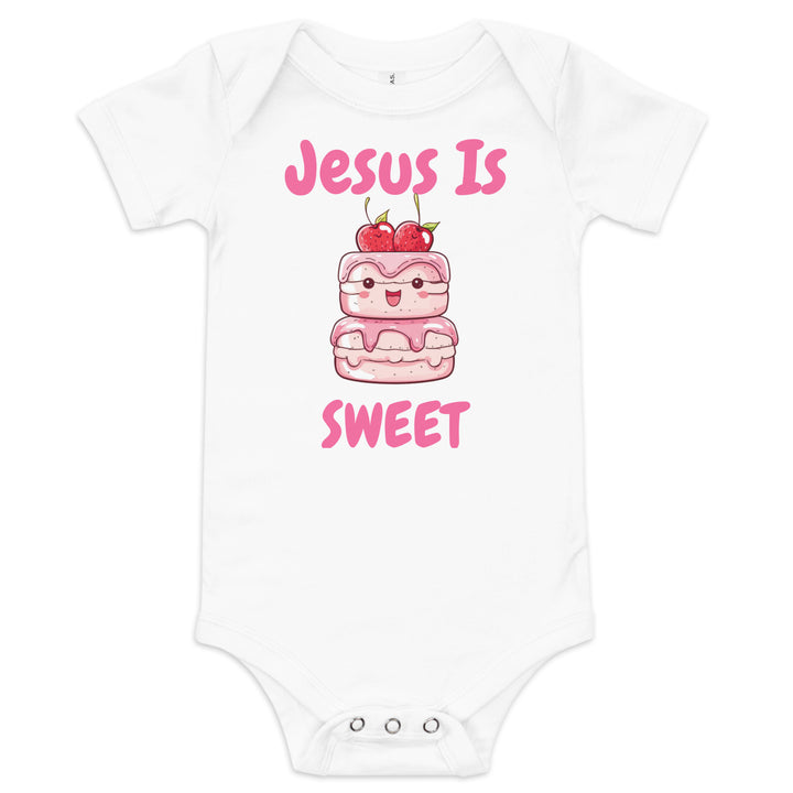 Jesus Is Sweet Cake Baby Christian One Piece