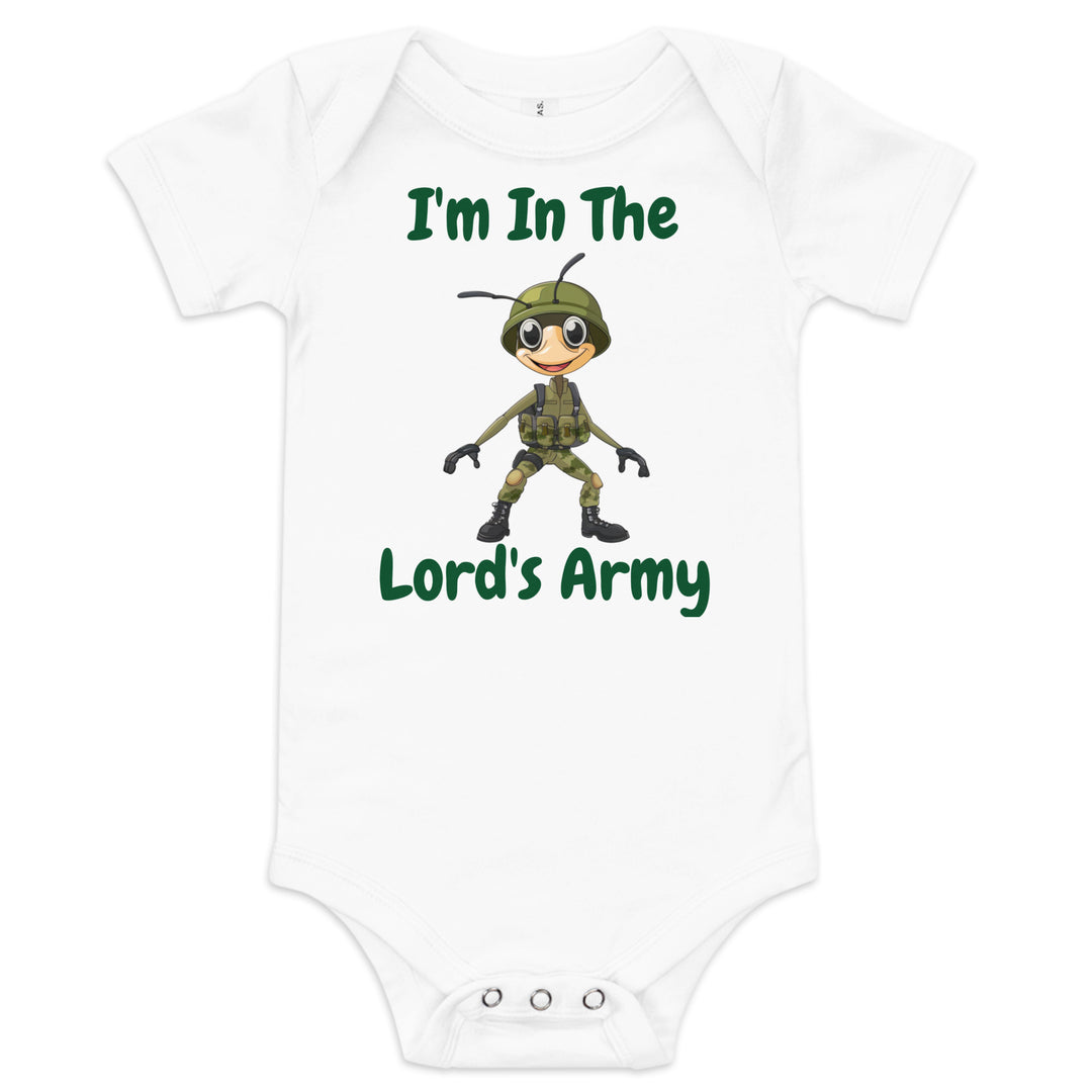 I'm In The Lord's Army Christian Baby One Piece