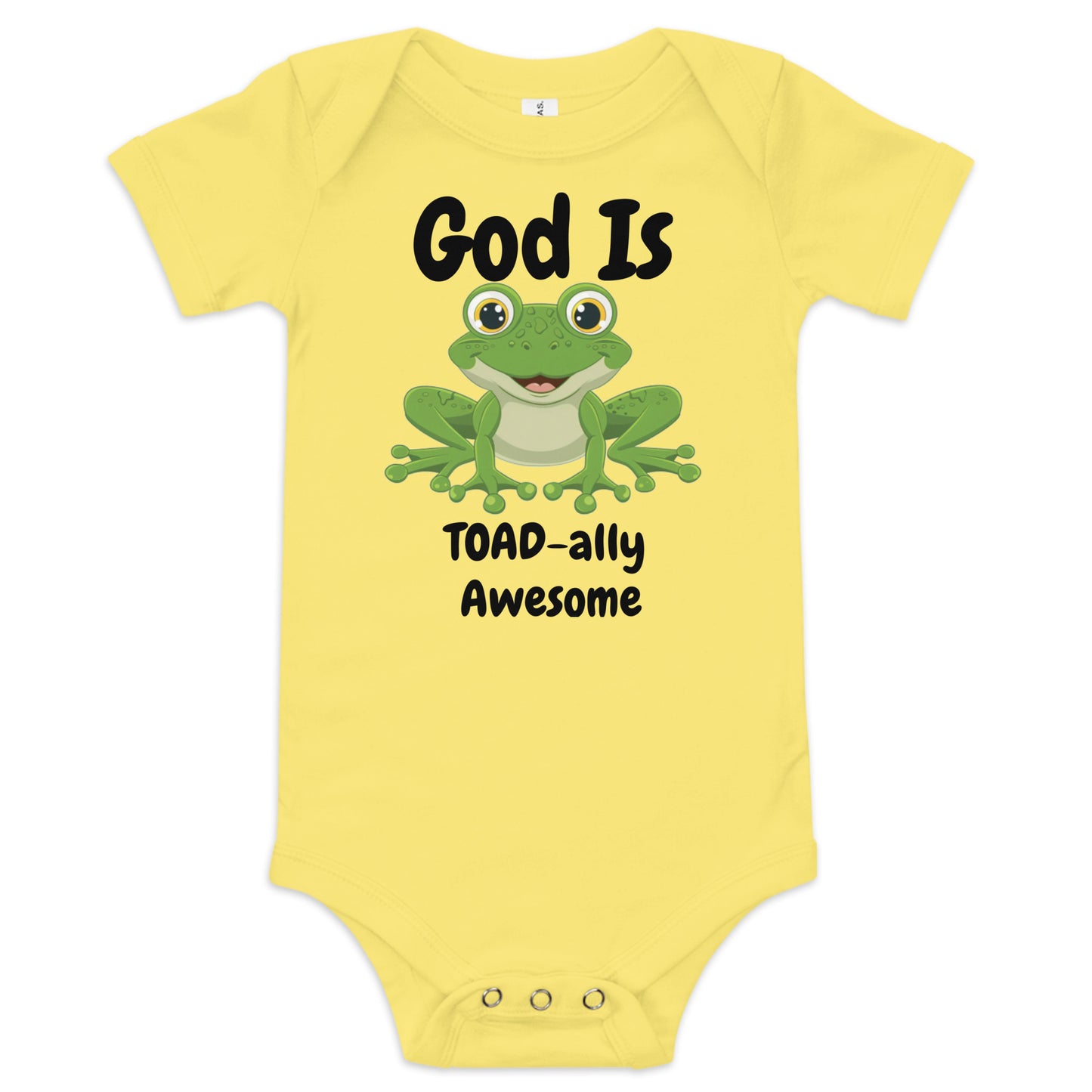 God Is TOAD-ally Awesome Christian Baby One Piece