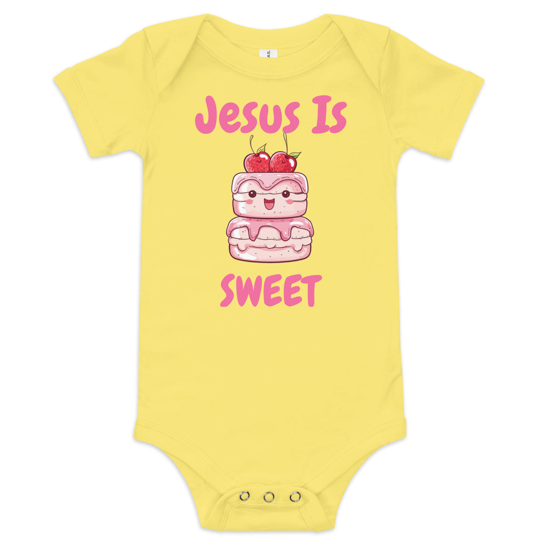 Jesus Is Sweet Cake Baby Christian One Piece