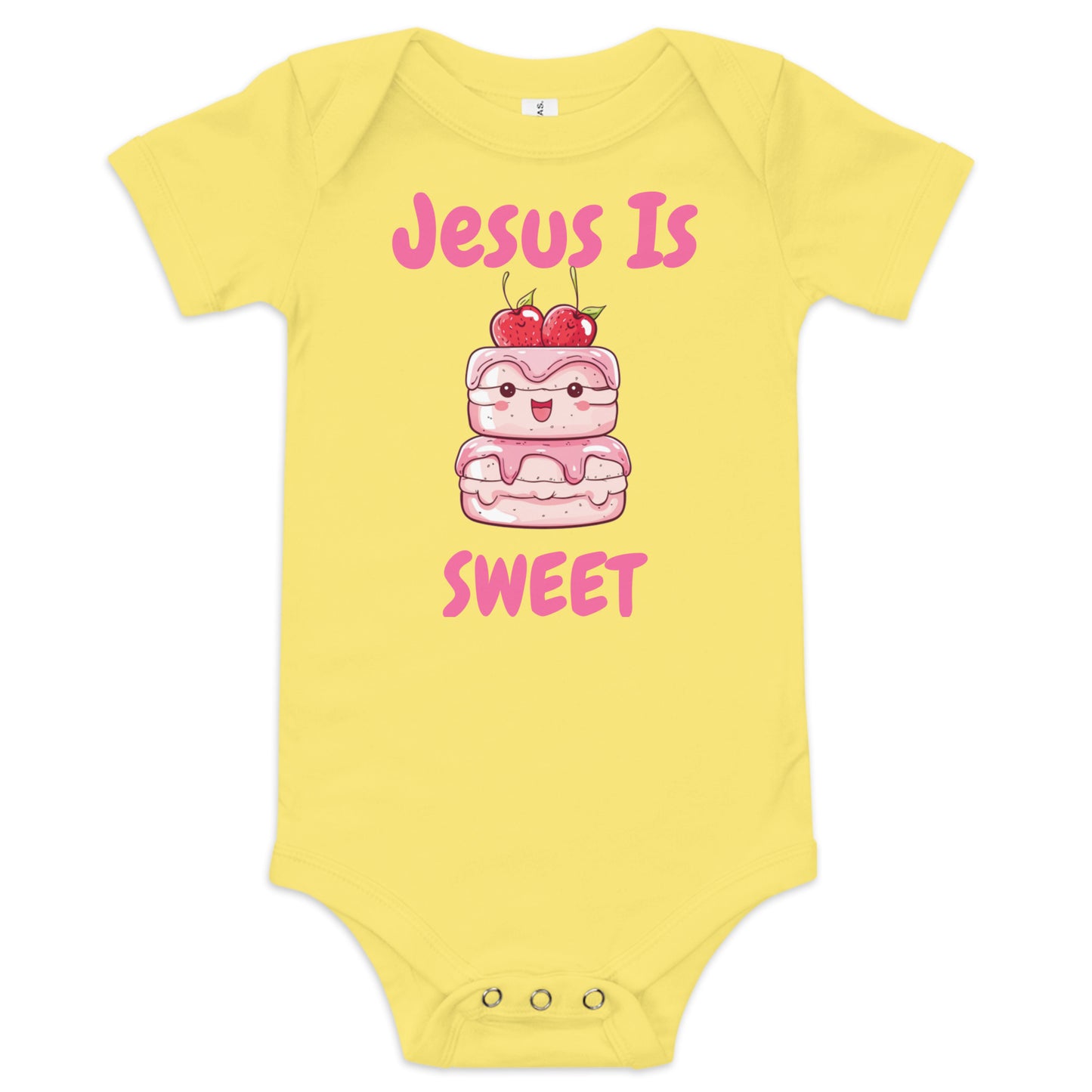 Jesus Is Sweet Cake Baby Christian One Piece