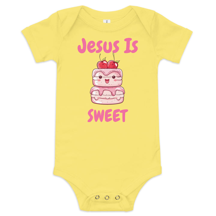 Jesus Is Sweet Cake Baby Christian One Piece