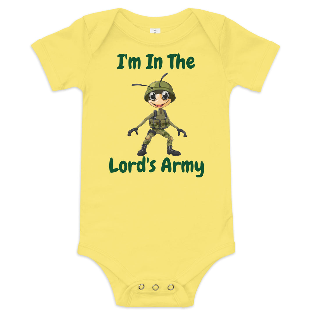 I'm In The Lord's Army Christian Baby One Piece