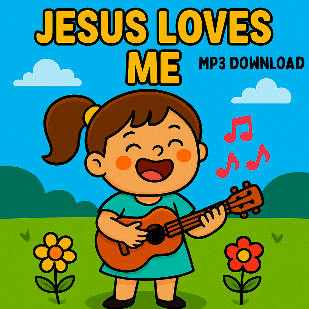 Jesus Loves Me Song(MP3 Download) by Church House Collection Store. Religious Christian Music For Kids, Toddlers, Preschoolers, Sunday school, children's ministry. 