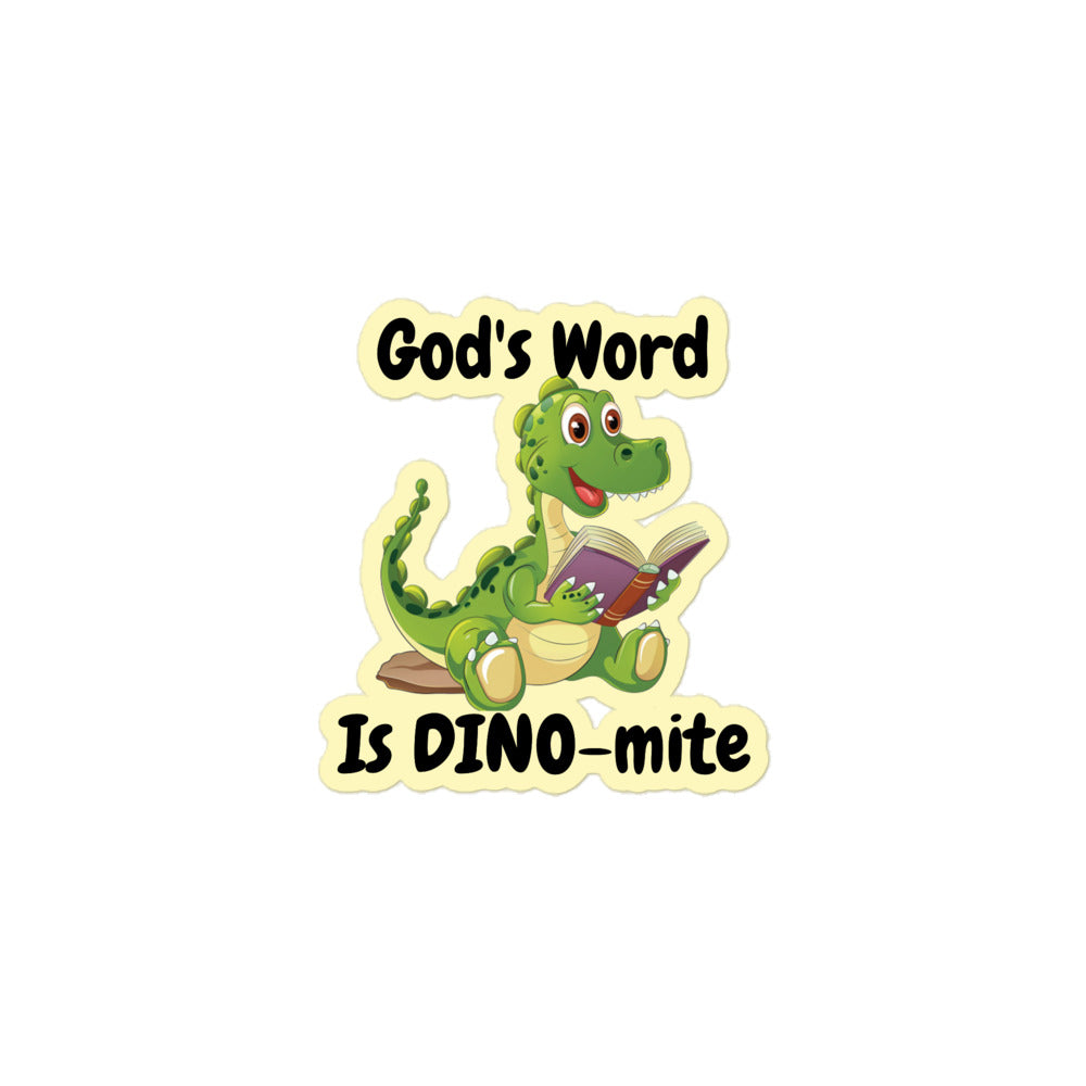 God's Word Is DINO-mite Sticker