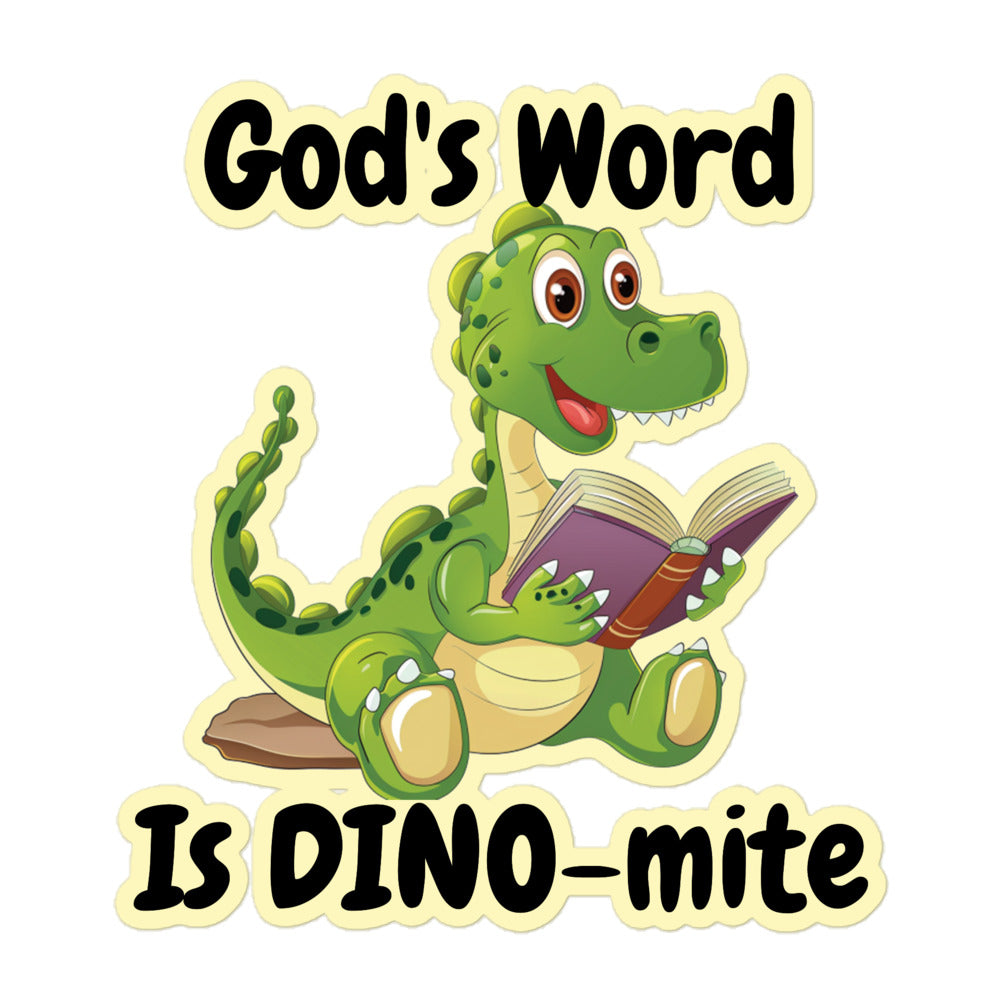 God's Word Is DINO-mite Sticker