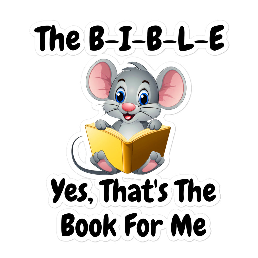 The B-I-B-L-E Yes, That's The Book For Me Christian Sticker by ChurchHouseCollectionStore.com