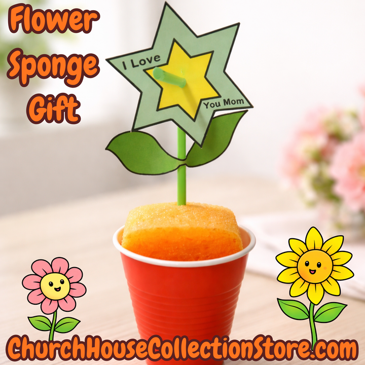 Flower Sponge Mother’s Day Craft