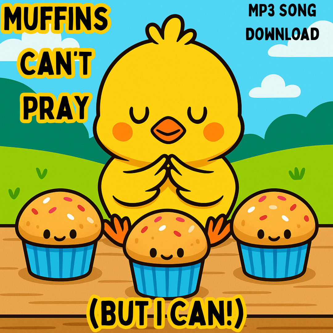 Muffins Can't Pray( But I Can) Song (MP3 Download) by Church House Collection Store. Christian Music For Toddlers, Preschoolers, Kids.