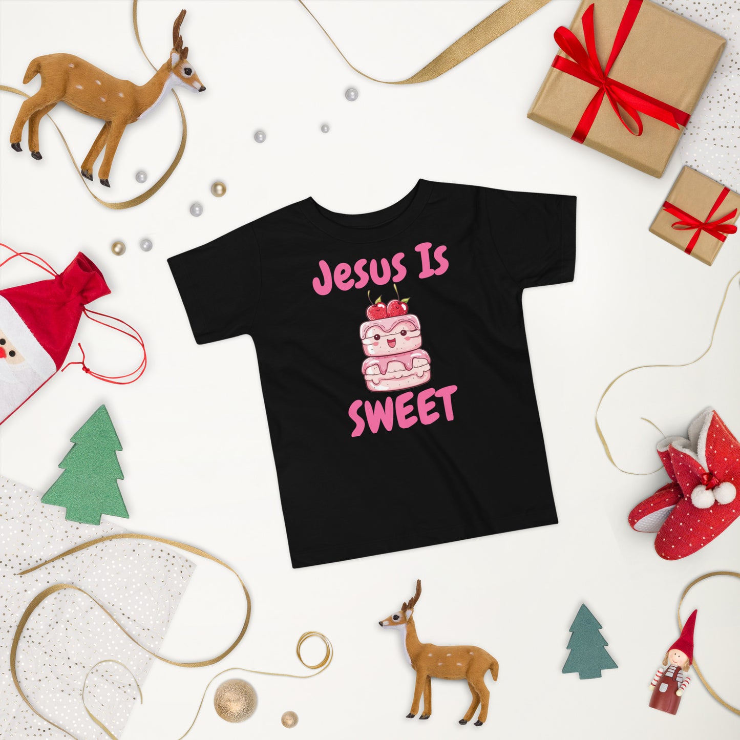 Jesus Is Sweet Cake Toddler Christian T-Shirt