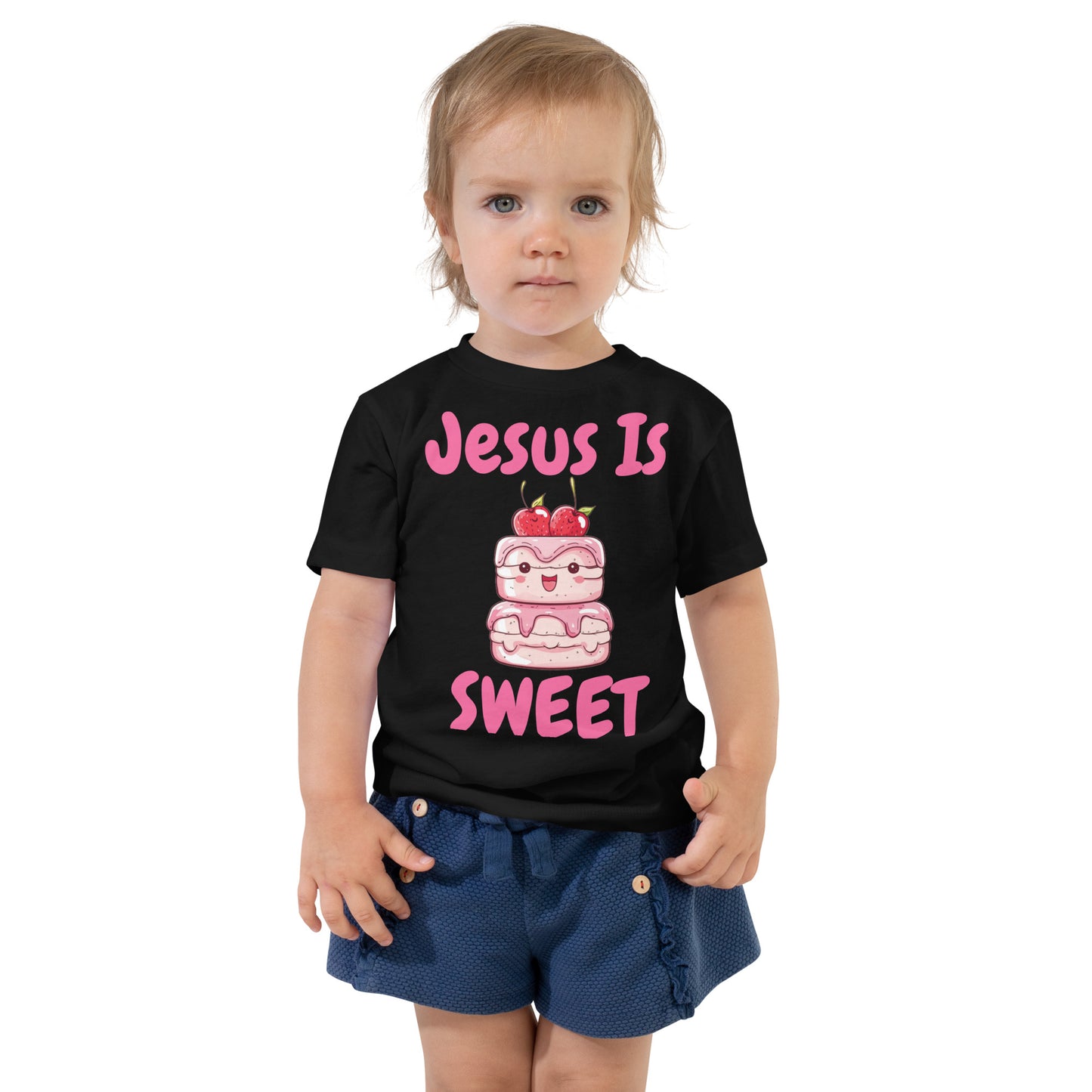 Jesus Is Sweet Cake Toddler Christian T-Shirt