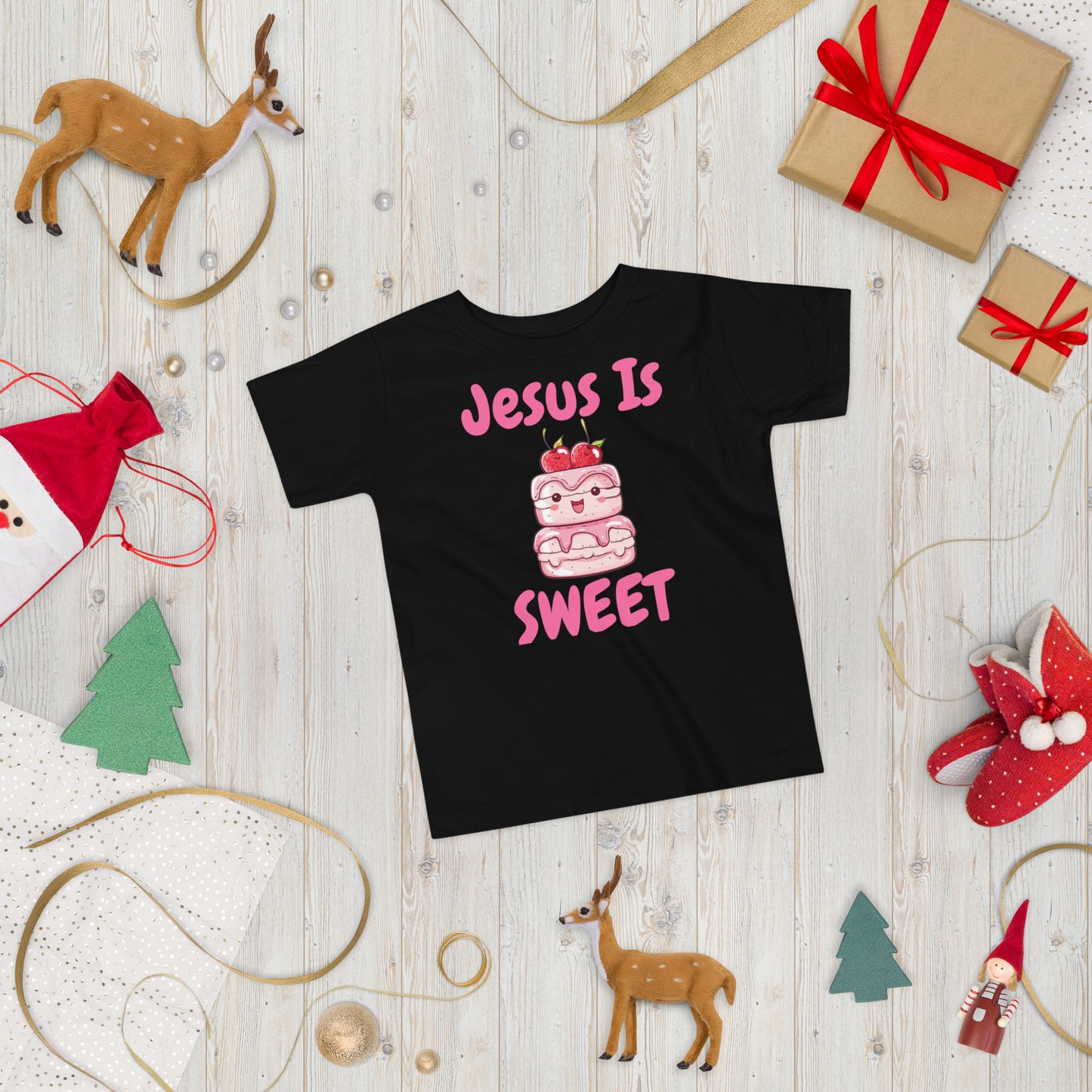 Jesus Is Sweet Cake Toddler Christian T-Shirt