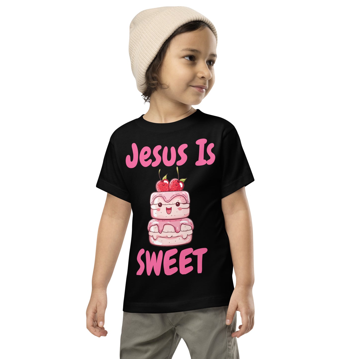 Jesus Is Sweet Cake Toddler Christian T-Shirt