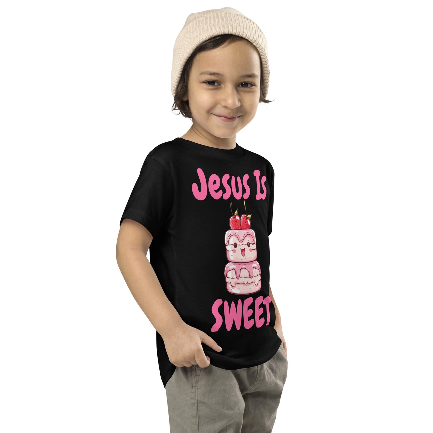 Jesus Is Sweet Cake Toddler Christian T-Shirt