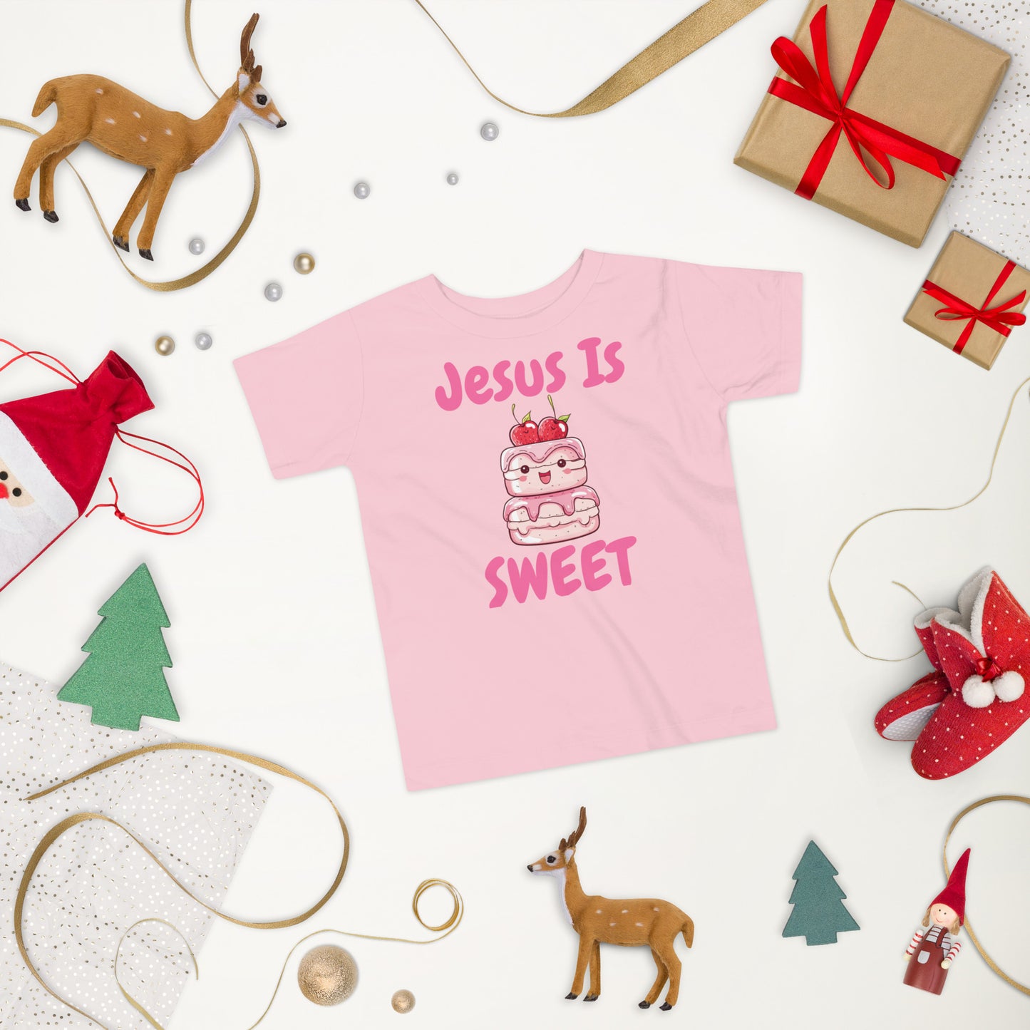 Jesus Is Sweet Cake Toddler Christian T-Shirt