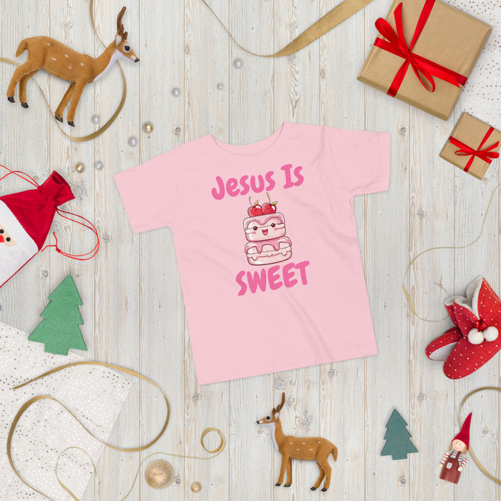 Jesus Is Sweet Cake Toddler Christian T-Shirt