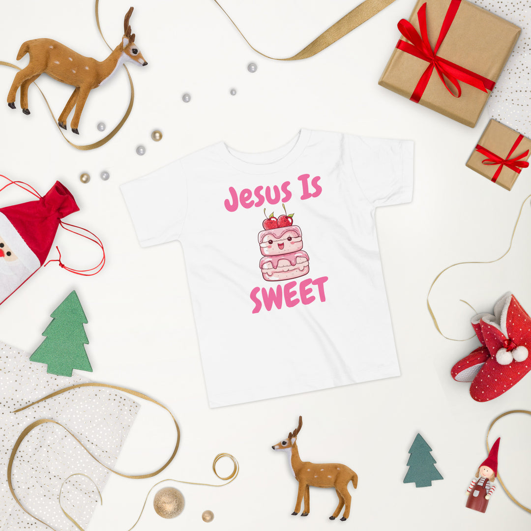 Jesus Is Sweet Cake Toddler Christian T-Shirt