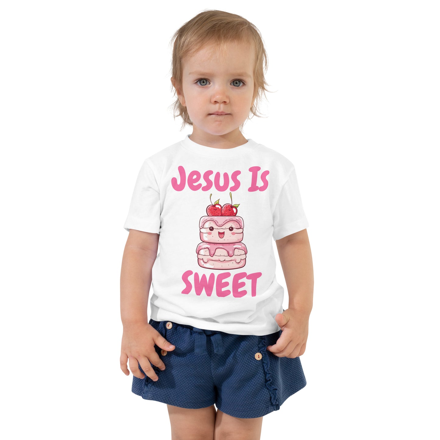 Jesus Is Sweet Cake Toddler Christian T-Shirt