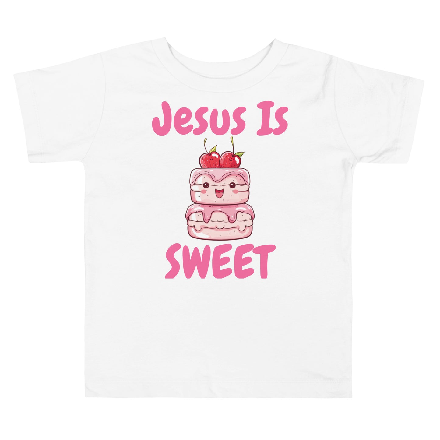 Jesus Is Sweet Cake Toddler Christian T-Shirt