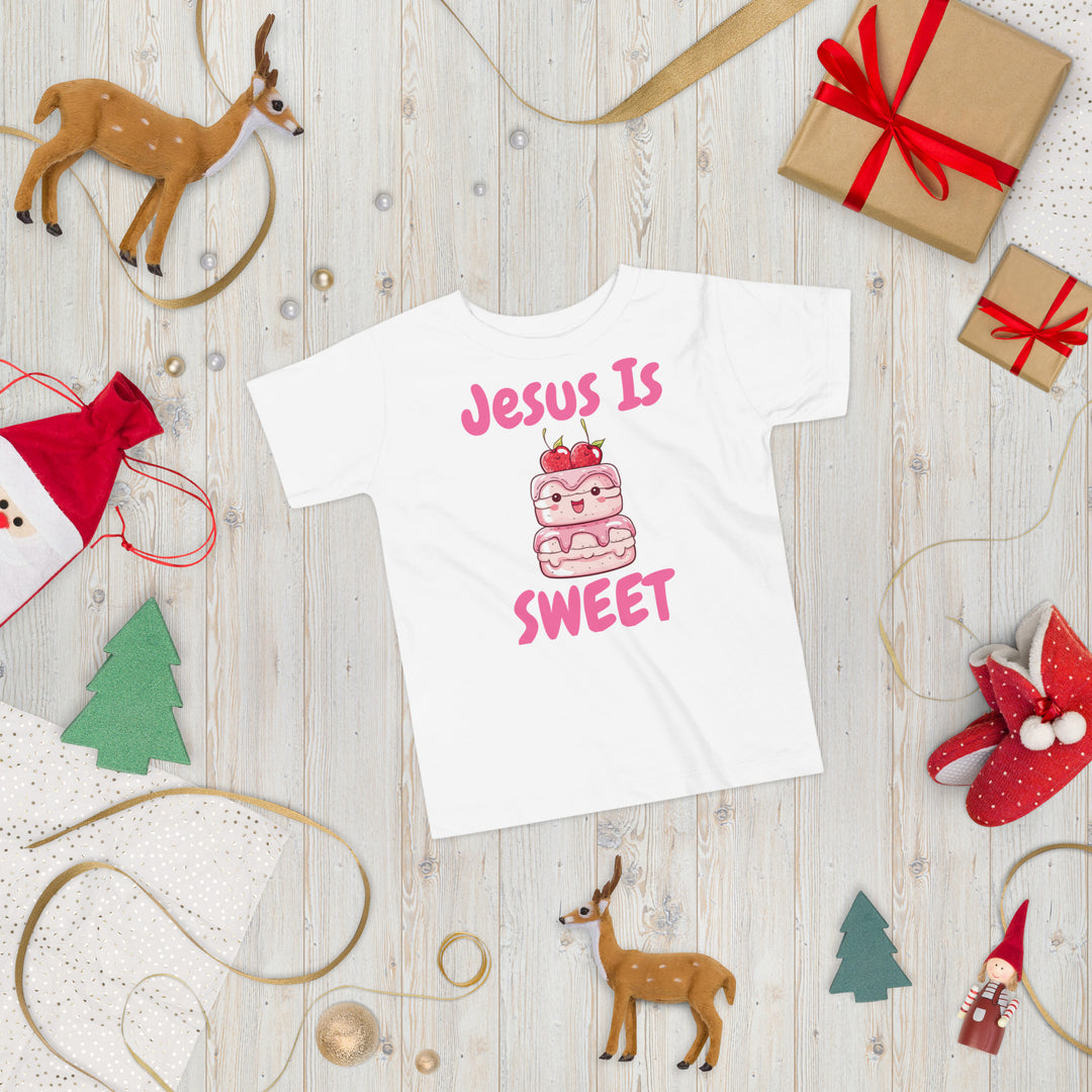 Jesus Is Sweet Cake Toddler Christian T-Shirt