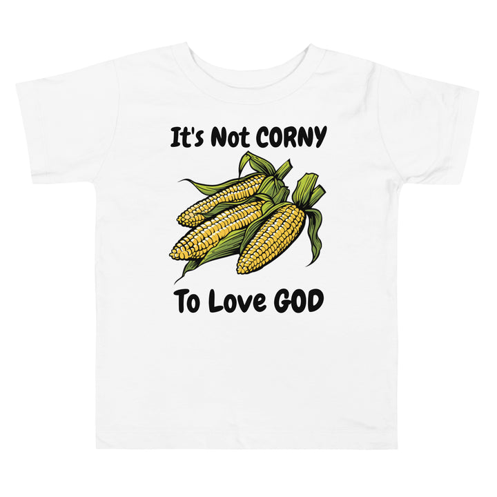 It's Not CORNY To Love GOD Toddler Christian Corn On The Cob Sticker