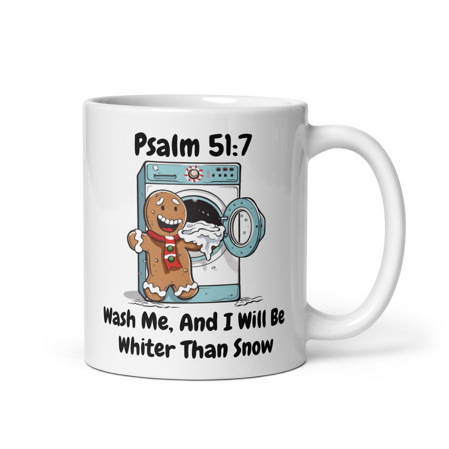 Wash Me And I Will Be Whiter Than Snow Gingerbread Christmas Coffee Mug